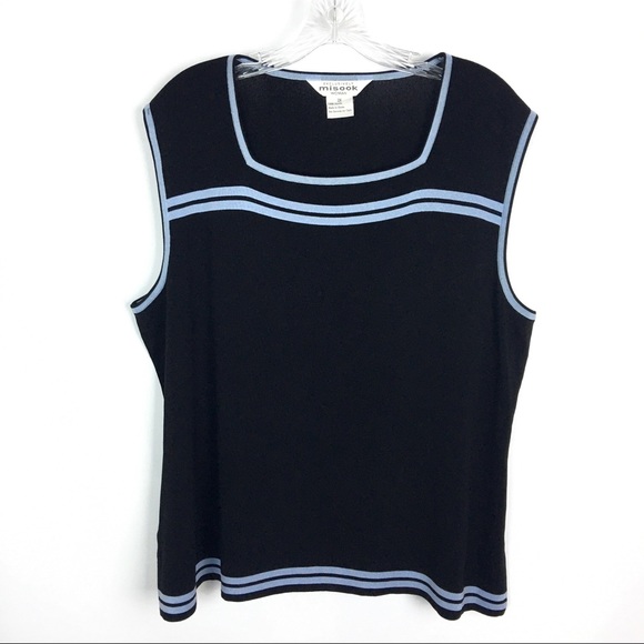 Misook Tops - Misook Square Neck Shell Tank Plus Size 2X